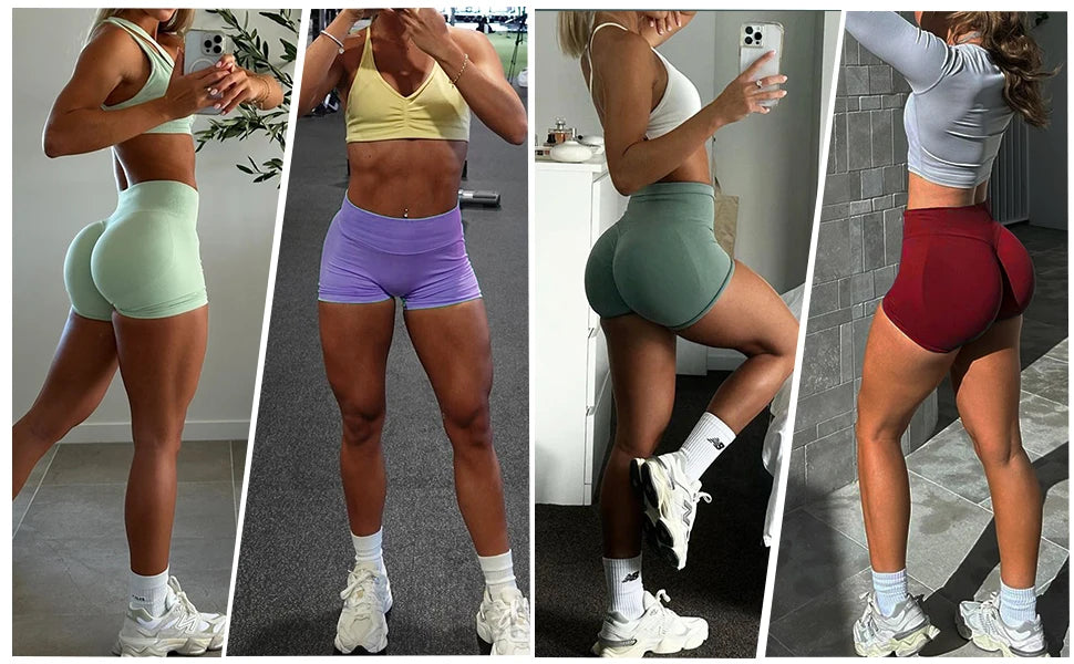 RAVGYM Shorts Seamless Scrunch Bum — Efecto Levanta Glúteos
