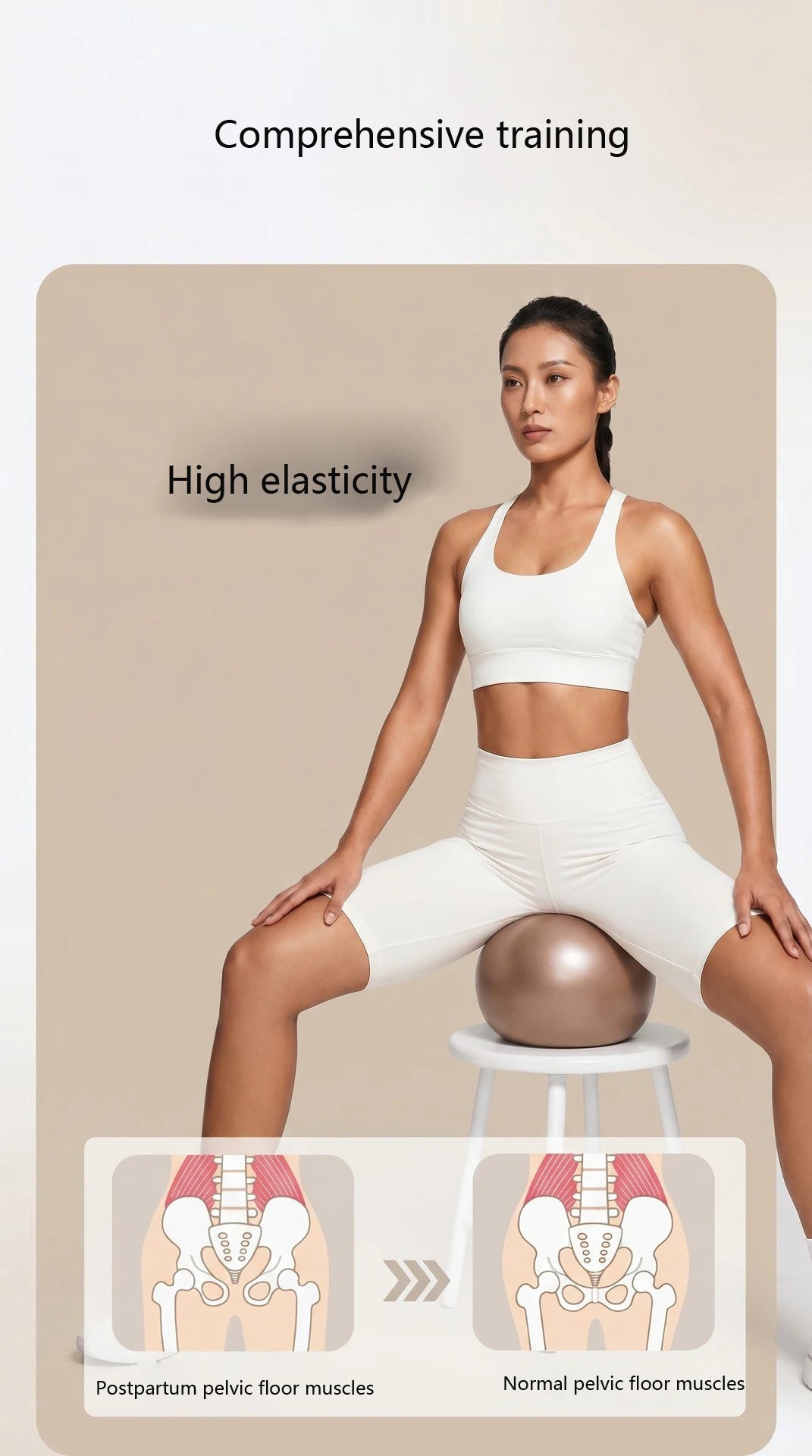 RAVGYM Bola de Ejercicio Pilates Antiexplosión de 22 cm — Resistente y Antideslizante - Gimnasio y Yoga para Mujer