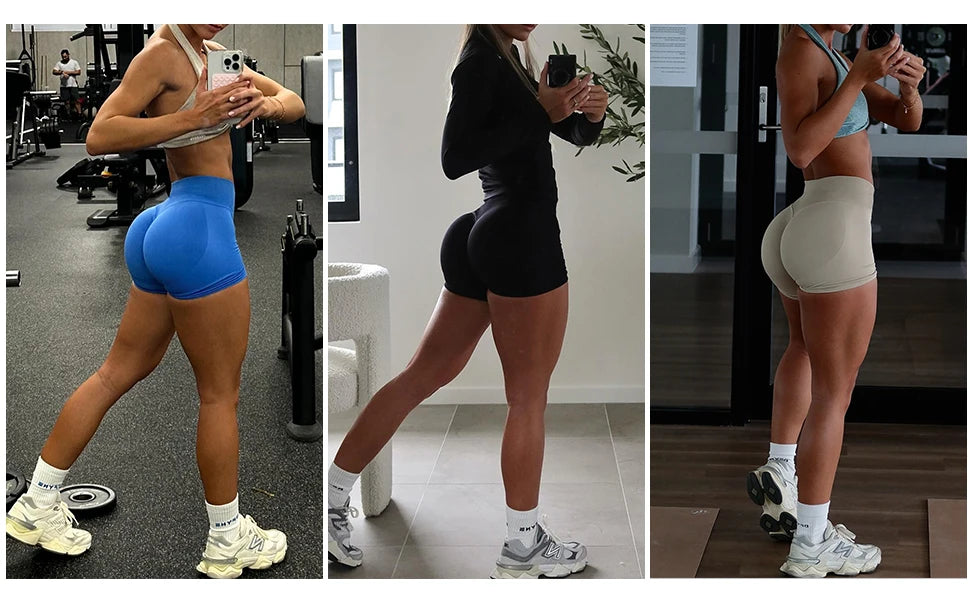 RAVGYM Shorts Seamless Scrunch Bum — Efecto Levanta Glúteos
